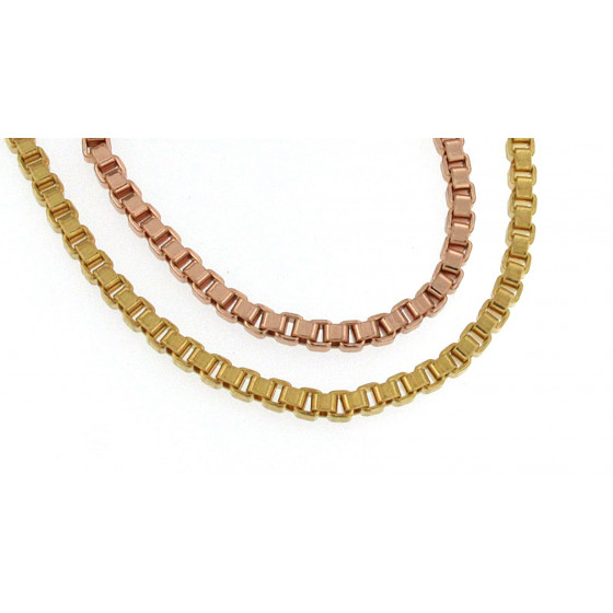 Venetian Chain Necklace Rosegold Doublé 2,6 mm 40 cm