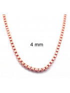 Venetian Chain Necklace Rosegold Doublé 2,6 mm 40 cm
