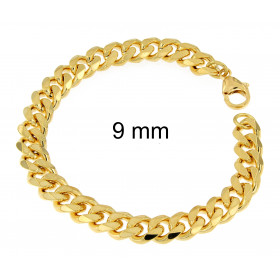 Bracciale Grumetta oro doublé 7 mm 20 cm