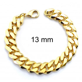 Bracciale Grumetta oro doublé 7 mm 20 cm