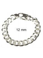 Bracelet chaine Gourmette 925 argent 10 mm 21 cm