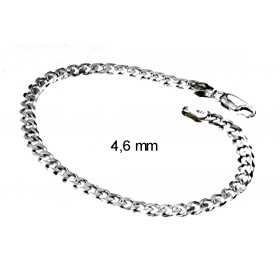 Bracelet Curb Chain Sterling Silver 15 mm 21 cm