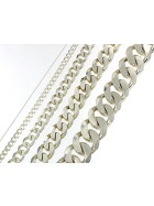 Bracciale catena Grumetta 925 argento 17 mm 22 cm
