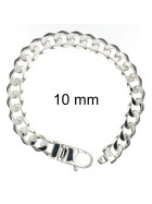 Bracciale catena Grumetta 925 argento 17 mm 22 cm