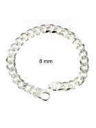 Bracelet Curb Chain Sterling Silver 17 mm 23 cm