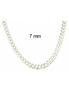 Curb Chain Necklace Sterlingsilver Jewellery Men Women