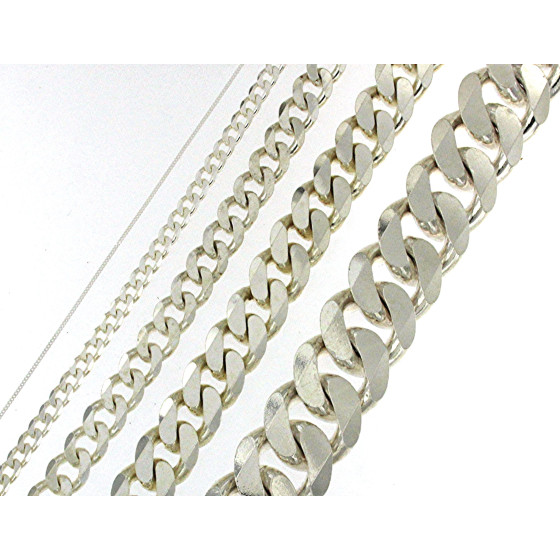 Curb Chain Necklace Sterlingsilver 5,5 mm 60 cm Jwellery Men Women