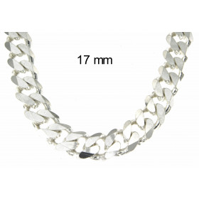 Collar cadena grumetta Plata de ley solida 5,5 mm 60 cm Collar cadena grumetta plata de ley solida