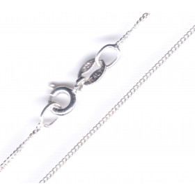 Collar cadena grumetta Plata de ley solida 7 mm 45 cm Collar cadena grumetta plata de ley solida