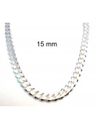Curb Chain Necklace Sterlingsilver 7 mm 80 cm Jwellery Men Women