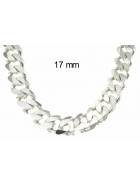 Collar cadena grumetta Plata de ley solida 7 mm 80 cm Collar cadena grumetta plata de ley solida