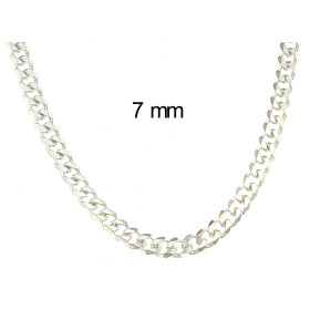 Panzerkette 925 Silber 10 mm 60 cm Halskette Herren Männer Kette Damen Schmuck
