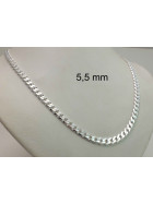 Panzerkette 925 Silber 19 mm 60 cm Halskette Herren Männer Kette Damen Schmuck