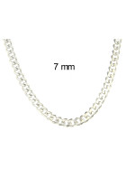 Panzerkette 925 Silber 19 mm 60 cm Halskette Herren Männer Kette Damen Schmuck