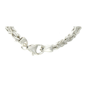 Collana catena bizantina 925 argento massiccio 5 mm 70 cm