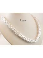 Collana catena bizantina 925 argento massiccio 5 mm 70 cm
