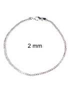 Bracciale bizantino argento 925 6 mm 22 cm