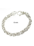 Bracciale bizantino argento 925 8 mm 19 cm