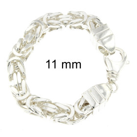 Königsarmband 925 Silber 11 mm 23 cm