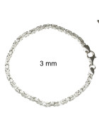 Königsarmband 925 Silber 11 mm 23 cm