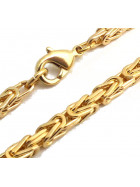 Collier chaine Royale Byzantine plaqué or ou doublé