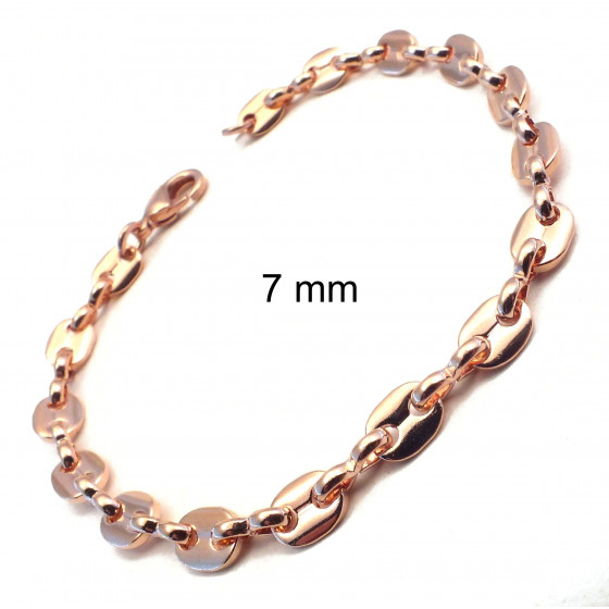 BRACELET Marina CHAIN Gold or Rose Gold Doublé or Plated