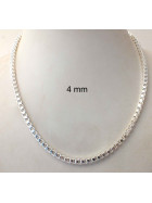 Necklace Venetian Box Chain Silver Plated Men Women Jewellery