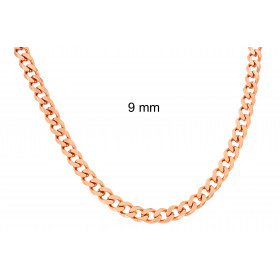 Curb Chain Necklace rosegold doublé 5,5 mm 45 cm