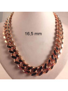 Curb Chain Necklace rosegold doublé 5,5 mm 45 cm