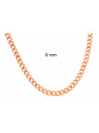 Curb Chain Necklace rosegold doublé 5,5 mm 50 cm