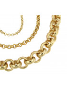 Necklace Belcher Chain Gold Doublé 4 mm 90 cm