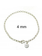 BELCHER BRACELET silver plated Mens Womens Gift Anklet Jewelry tendenze Italy
