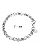 Erbsarmband versilbert Armband Damen Herren Männer Schmuck Fußkettchen