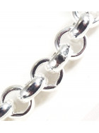 Necklace Belcher Chain Silver Plated 7 mm 40 cm