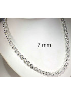 Necklace Belcher Chain Silver Plated 7 mm 40 cm