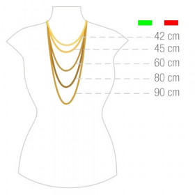 Collana catena Rolò placcata 18ct oro 4 mm, 90cm