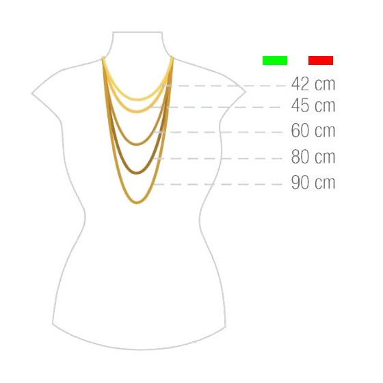 NECKLACE CURB CHAIN 8ct Solid Gold 2,7 mm