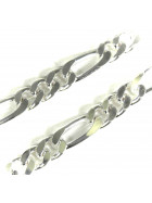 Necklace Figaro Chain Silver Plated 4 mm 55 cm
