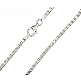 Venezianerkette 925 Silber Silberkette 2,5 mm breit 40 cm lang Halskette Damen Herren Anhängerkette