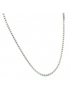Venetian Box Chain Necklace, solid sterling silver 2,5mm 40cm