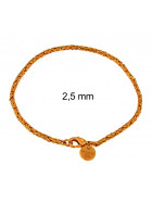 Bracelet Rosegold Plated 2,5 mm 16 cm