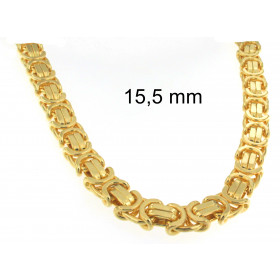 NECKLACE Byzantine CHAIN Gold Plated