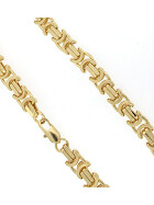 Collier Chaine royale Byzantine plaqué or 15,5 mm 60 cm