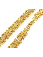 Collier Chaine royale Byzantine plaqué or 15,5 mm 60 cm