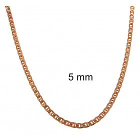 NECKLACE BAR CURB CHAIN Rose Gold Doublé or Plated