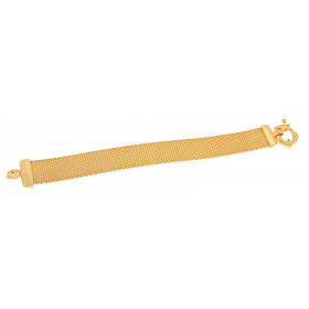 Bracelet Milanaise gold plated 21 cm