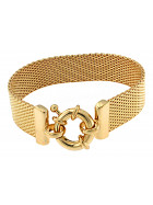 Bracelet Milanaise gold plated 21 cm