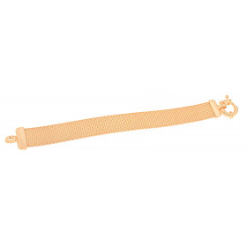 Armband Milanaise Rosegold Doublé 17 cm