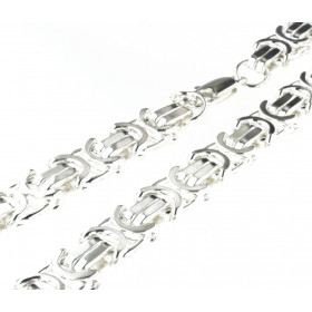 NECKLACE Byzantine CHAIN Silver Plated