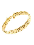 Bracelet Byzantine 18kt or doublé 13 mm 21 cm bijoux femme homme